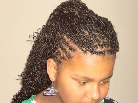 Girl with Crochet Box Braids